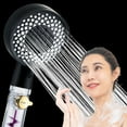 thumbnail image 1 of Handheld Shower Head, High Pressure Turbo Pressurized Shower, Anti-Clogging Nozzles, Easy to Clean, One-Hand Operation, Easy Installation, Universal Connector, 1 of 6