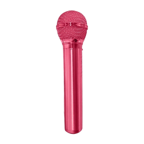 Handheld Shower Head, Microphone Style Bathroom Shower Sprayer with Comfortable Grip, High Pressure Rinse Head for Home Bathing, Fun Bathroom Accessory Valentines Day Gifts, 8.3" Pink