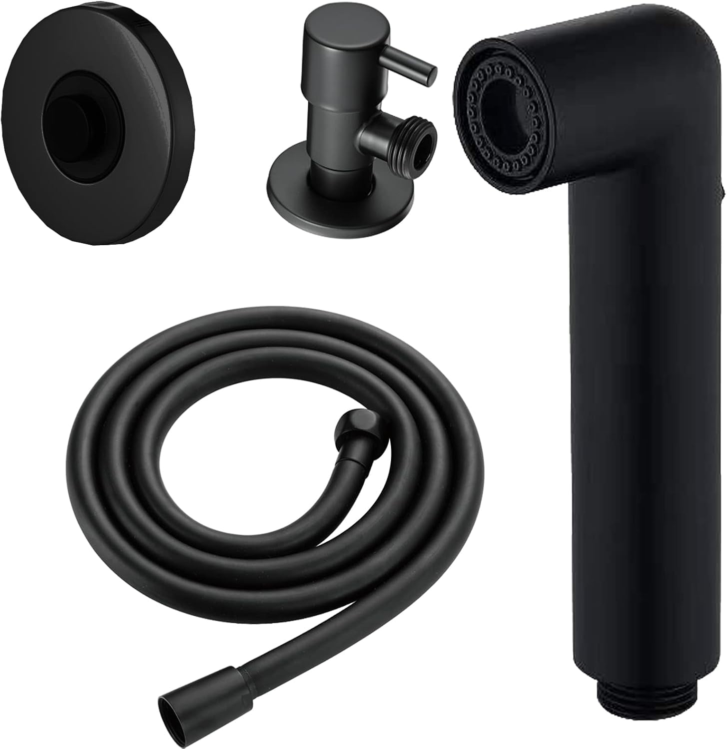 Handheld Shower Head Set, High Pressure Black Hand Held Showerhead Kit ...