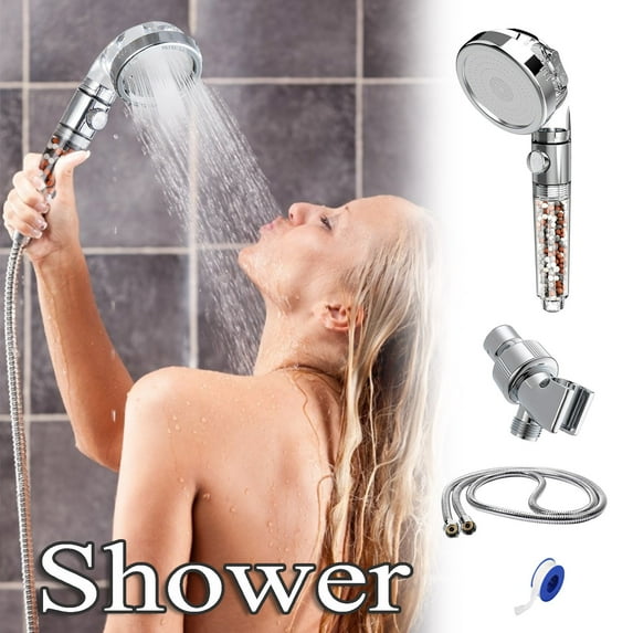 Handheld Shower Head Spray with Eco Filter Insert,Pressurized Bathroom Showerhead Replacement