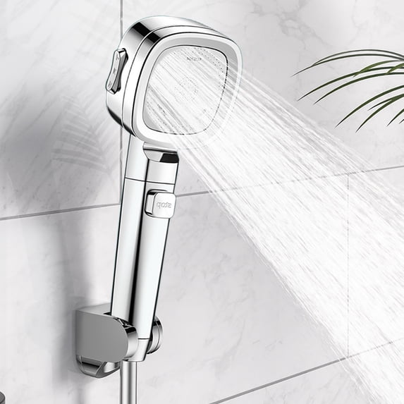 Handheld Shower Head Spray with Power Boost Function,Bathroom Bath Replacement Showerhead with Adjustable Water Flow