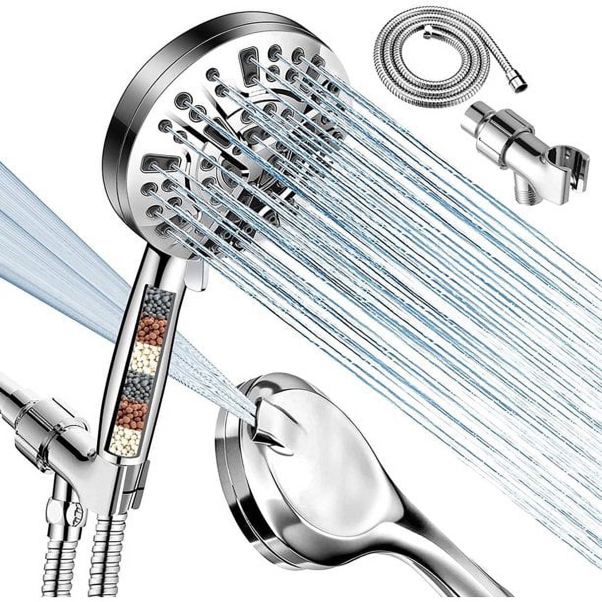 "Cycodo Handheld High Pressure Shower Head with Water Filter, 10 Spray ...
