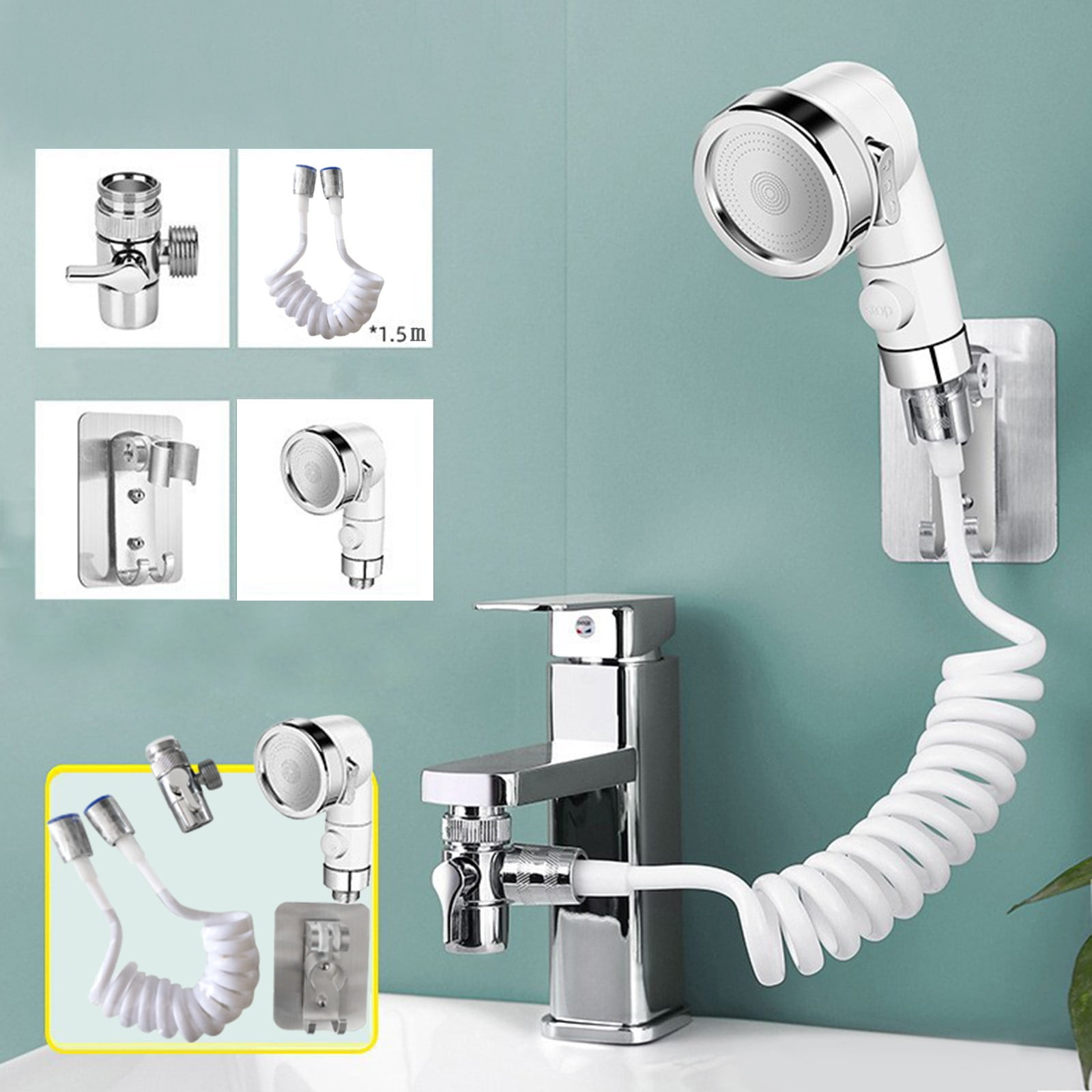 Handheld Shower Heads High Pressure with Hose Light up Shower Head High