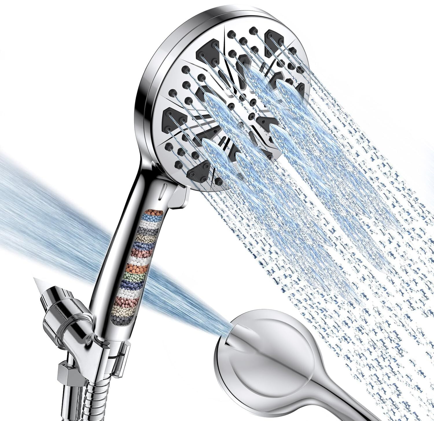 Handheld Shower Heads with Spray Combo, High Pressure Shower Heads,10 ...