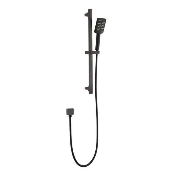 Handheld Shower with 28-Inch Slide Bar and 59-Inch Hose,Matte Black Stainless Steel Bath Faucets Freestanding Tub Faucets