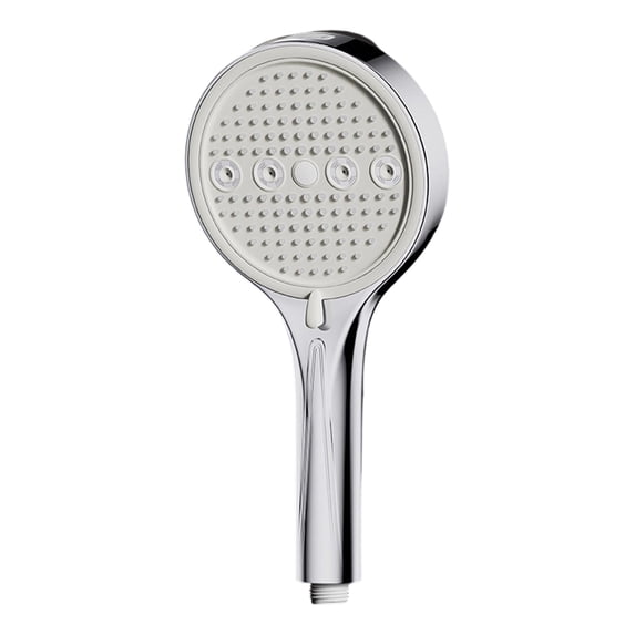 Handheld Showerhead for Bathroom, High Pressure Filtered Shower Head with 6 Spray Settings, Removable Adjustable Angle Rainfall Shower Head for Hard Water, Easy Install Chrome Finish, 11.02"x5.31"