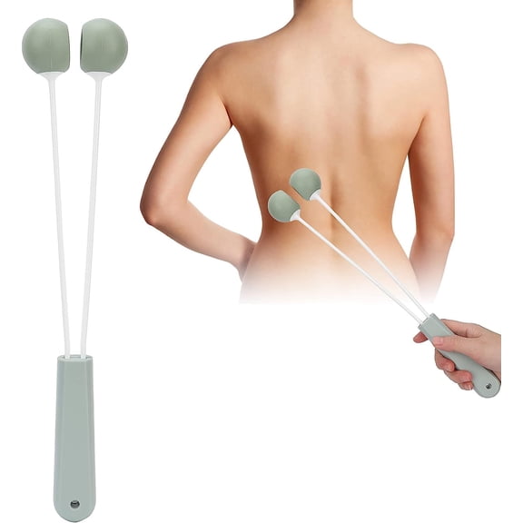 Handheld Silicone Massage Hammer, Manual Percussion Massage Stick, Portable Full Body Muscle Relaxation Tool for Neck, Shoulder, Back, Arm and Leg Daily Tension Relief