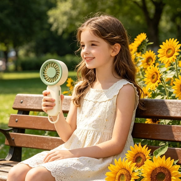 Handheld Small Fan USB Rechargeable Portable Carabiner Clip Mini Quiet Cooling Desktop Fan Compact Pocket Fan for Home Office Outdoor Camping Hiking Travel Summer Backpack Daily Carry Use
