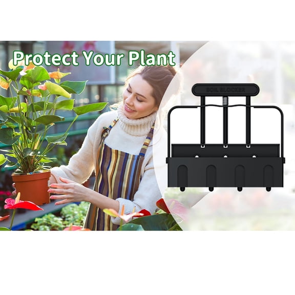Handheld Soil Block Maker Tool for Starting and Cuttings Reusable Garden Soil for Efficient Farming
