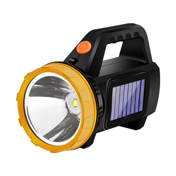 Handheld Solar Powered Flashlight Ultra Bright Torch Emergency Lights for Mountaineering Hiking Outage