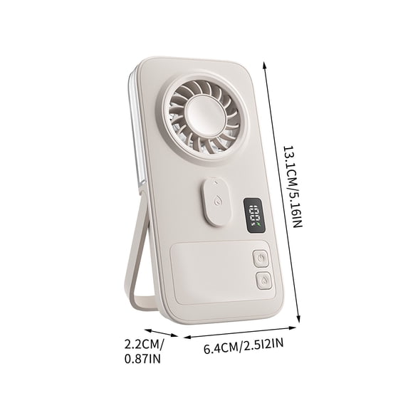 Handheld Spray Fan With Humidifier, USB Rechargeable Mini Misting Fan, 2000mAh Portable Cooling Fan, 4 Speed Personal Fan, Desktop Travel Fan, Quiet Pocket Cooling Device