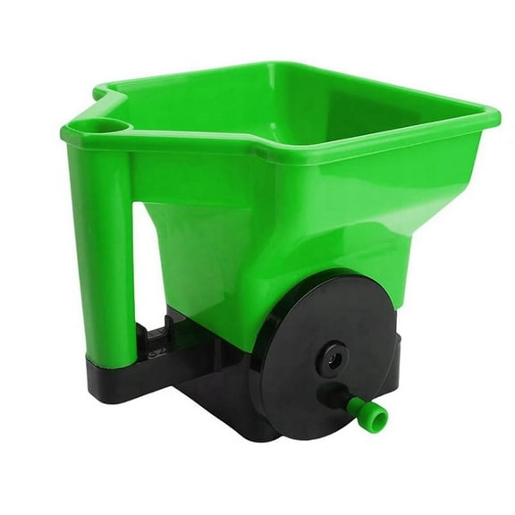 Handheld Spreader Planting Tool, Reusable Garden Supplies Spreader, 3L Portable Lawn Spreader, Handheld Green Spreader plastic Green&Black