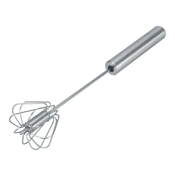 Handheld Stainless Steel Push-down Auto Whisk for Egg Cream
