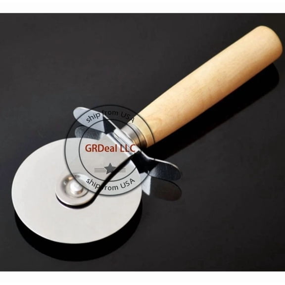 Handheld Stainless Steel Wheel Cutter Pastry Pizza Pancake Pie Slice