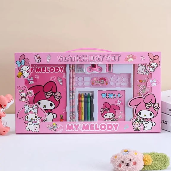 Handheld Stationery Set Cartoon My Melody Back Gift Box Learning Supplies