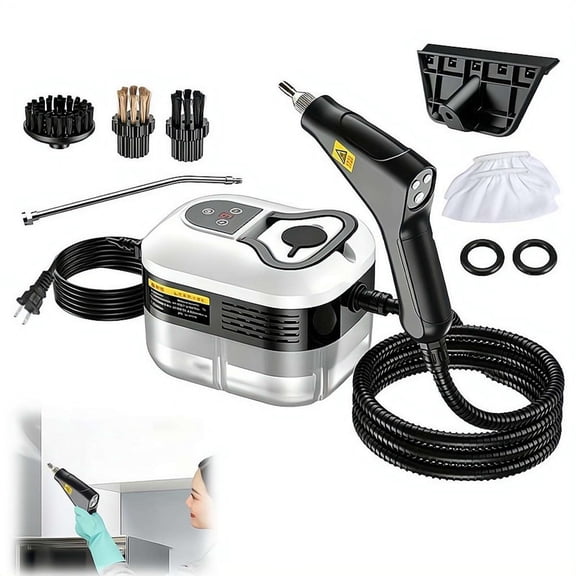 Handheld Steam Cleaner – 105°C (221°F) High‑Temperature Steam, 15‑Second Fast Preheating,  for Kitchen, Bathroom, Furniture, Car, Windows
