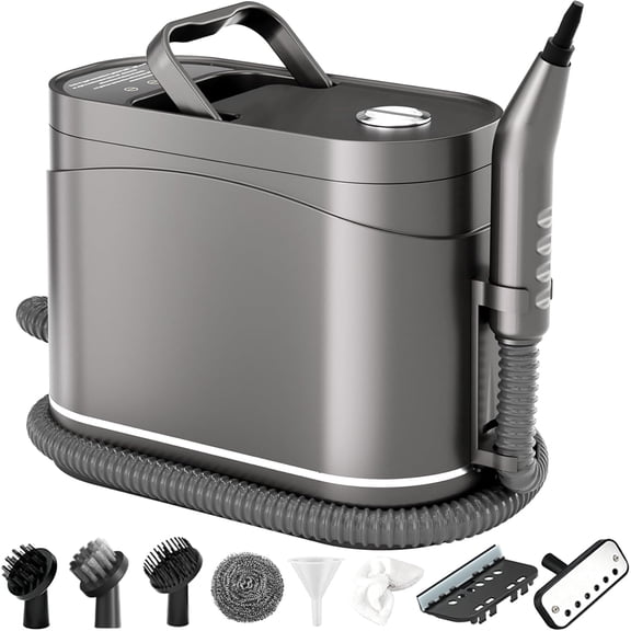 Handheld Steam Cleaner, 1500W High-Pressure 1.2L Tank for Kitchen Grease & Stains