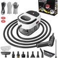 thumbnail image 1 of Handheld Steam Cleaner, 2500W High Pressure Steamer for Cleaning, Portable Steam Cleaner with 1.6L Water Tank, 3 Levels Adjustable Handle, Steam Cleaner for Home, Car, Furniture, Bed Bugs (White), 1 of 2