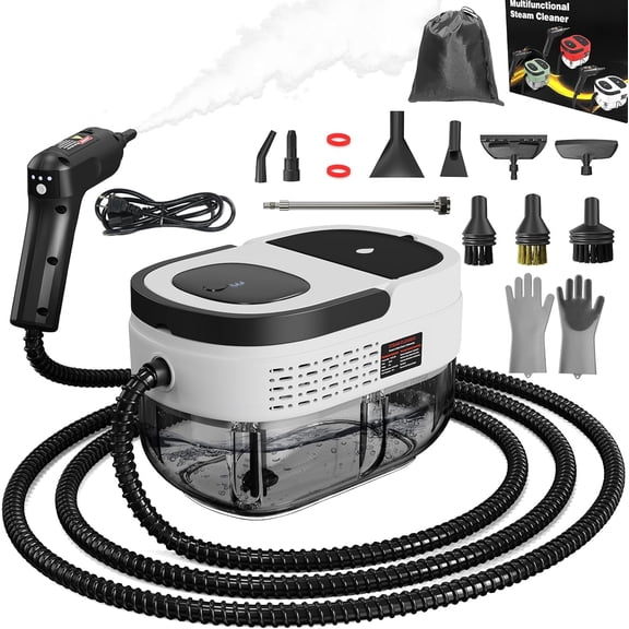 Handheld Steam Cleaner for , 2500W High Steam Cleaner for Detailing, 3 Steam Levels, 1600Ml Tank, High Heat Steamer for , Couch, Furniture, Kitchen, Bathroom, Floors