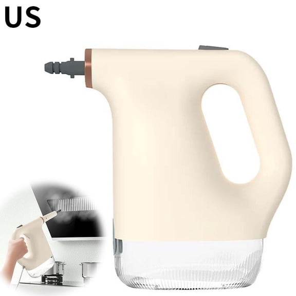 Handheld Steam Cleaner with 6 Accessories, 20-Second Fast Heat-Up High-Pressure Steam Machine, Multi-Purpose Portable Steamer for Kitchen Grease, Bathroom Tile, Grout, Car Detailing, Beige