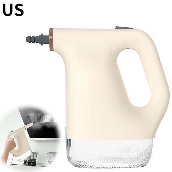 Handheld Steam Cleaner , Fast Heat-Up High-Temperature Steamer for Grout, Kitchen Grease, and Bathroom Deep Cleaning, Beige