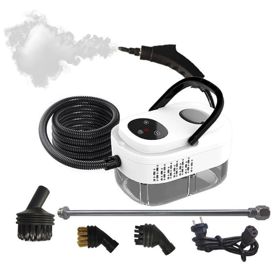 Handheld Steam Cleaner, High-Temperature Pressurized Cleaner for Kitchen & Bathroom, 6 Levels, 33.8oz Tank, Multi Attachments for Grease, Grout, Sofa & Car
