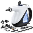 thumbnail image 1 of Handheld Steam Cleaner for Home 3s Instant Heat-Up No Need to Wait, Upgrade 2 LB Light Weight Easy Refill Portable Steamer Cleaner for Furniture Couch Grout Walls Kitchenware (White), 1 of 2