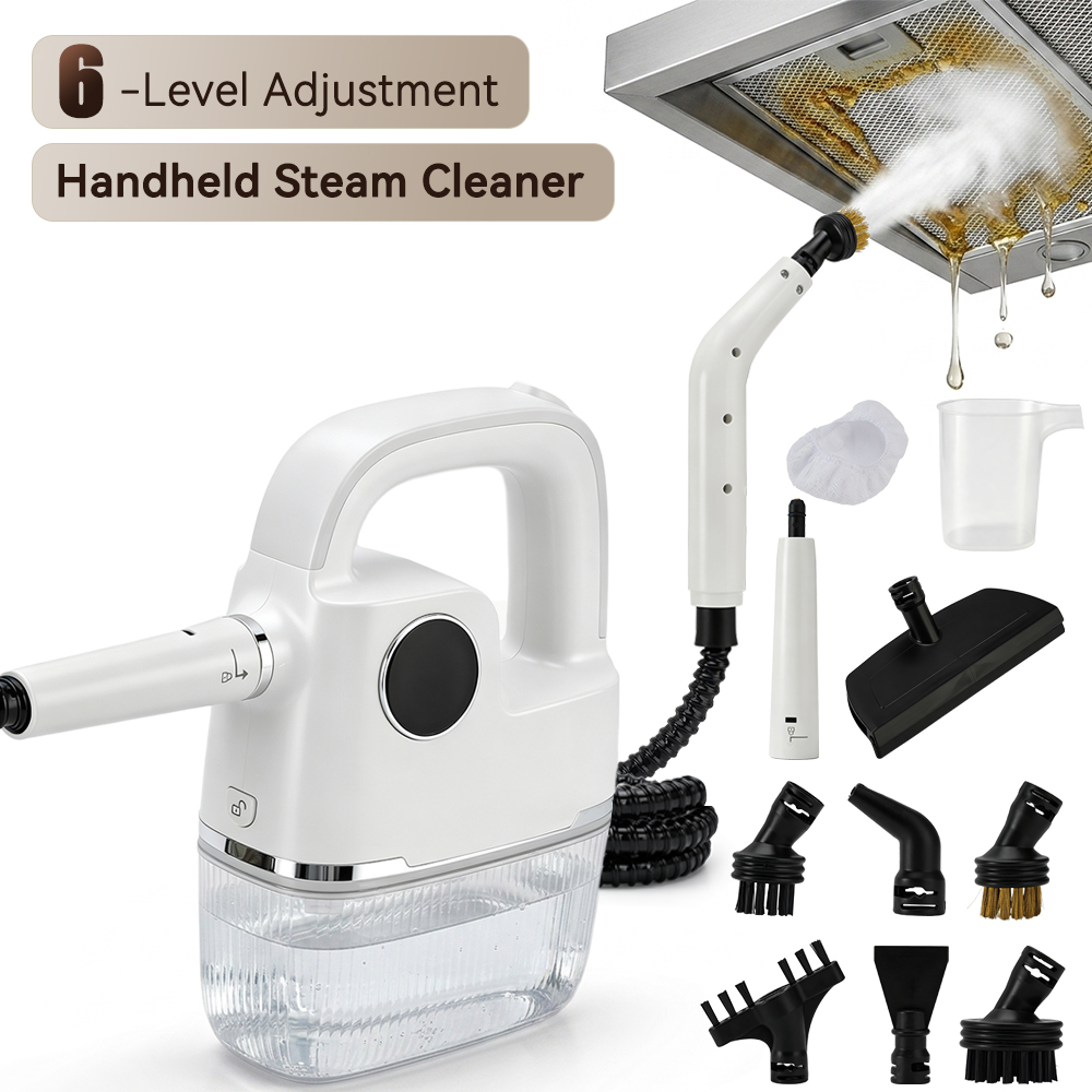 Handheld Steam Cleaner for Home, Pressurized Multi Purpose Steamer for Cleaning Upholstery Bed Furniture Couch Carpet Car, High Pressure Household Car Steam Cleaning Machine with 13 Accessories