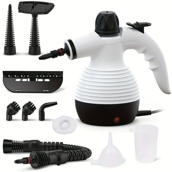 Handheld Steam Cleaner, Multi-Purpose Portable Steamer for Home Use with Safety Lock and 10 Accessories, Removes Dirt and Grease Efficiently