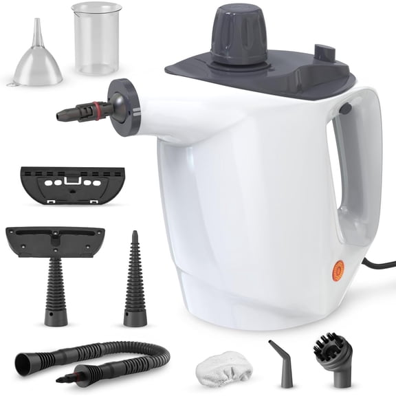Handheld Steam Cleaner - Multipurpose High- Steamer with 9- Accessory Set - Cleaning for , Kitchen, , and Upholstery - -Free Surface Cleaner