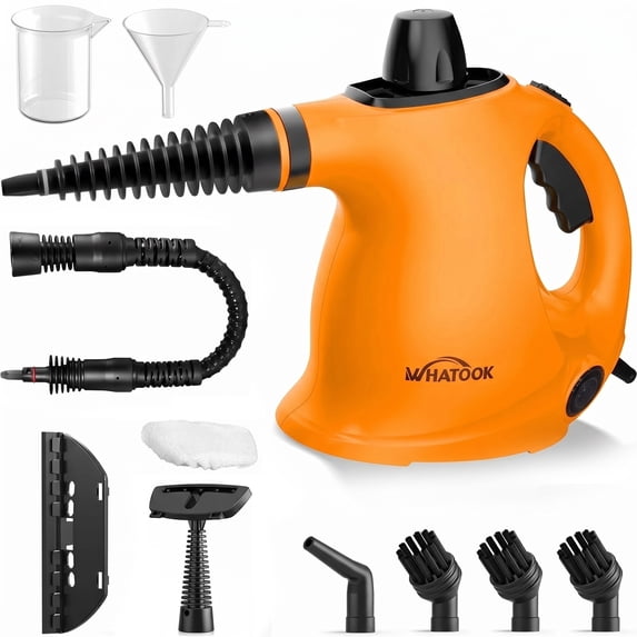 380ml Handheld Steam Cleaner for Home, Pressurized Steam Cleaner with 11 Accessories, Steamer for Cleaning, Tile, Floor, Kitchen, Car, Furniture
