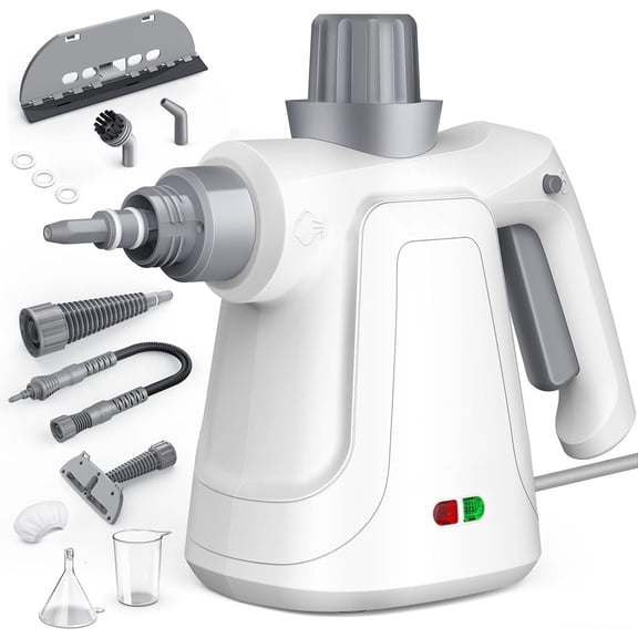 Handheld Steam Cleaner, 230°F High-Temperature Steam Cleaner for All Surfaces With 12pcs Accessories for Cleaning Home, Car and Grout