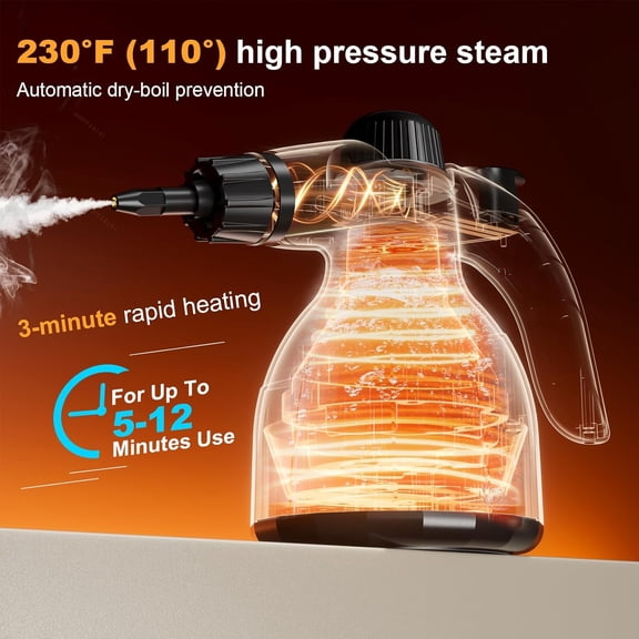 Handheld Steam Cleaner with 10 Accessories for Multi-Surface Deep Cleaning