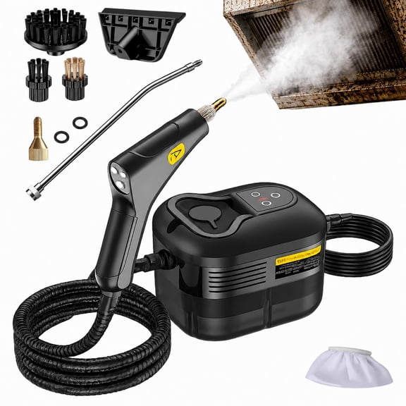 Handheld Steam Cleaner with 1200ml Tank, 2500W Portable Steamer for Kitchen Car Bath