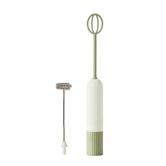 Handheld Stirrer Battery Operated Green Handheld Foam Maker Cordless Mixer Easy Cleaning For Coffee Cocoa Egg Drinks Home Kitchen Large Mixer Small Kitchen Mixer Small Stand Mixer Mixer Handheld Hand