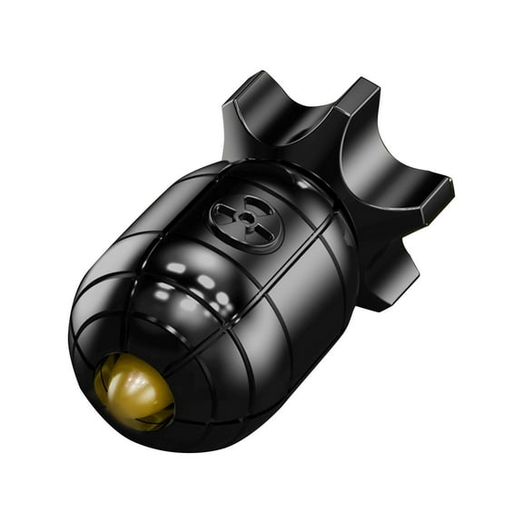 Handheld Stress Reducing Toy Fingertip Grenade Keychain Toy, Portable Anxiety Relief for Focus Improvement (Black)