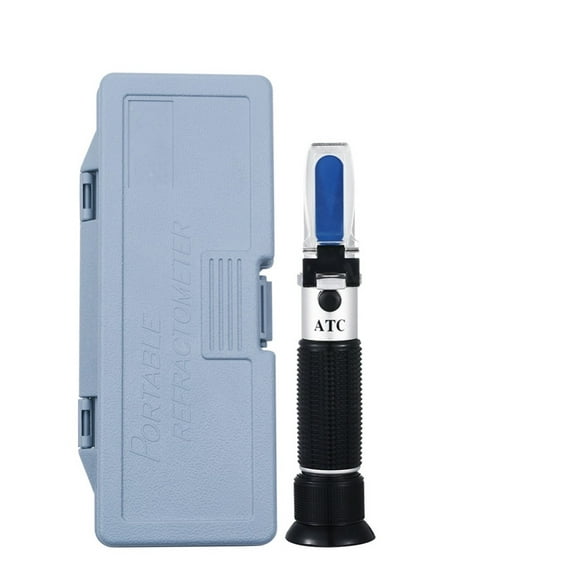 Handheld Sugar Meter ATC 1-10% ABS Material Plastic Sugar Refractometer Sugar Content Testing Equipment With The Retail Box ,Consistent Readings