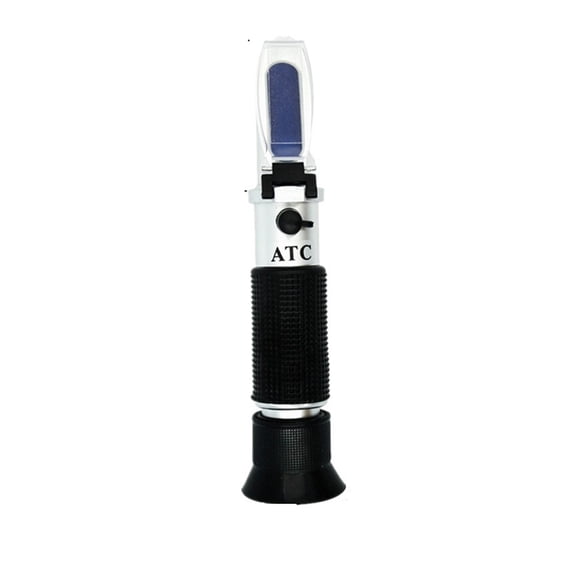 Handheld Sugar Refractometer 0-90% Content Juice Liquids Tester With ATC Measurement Tool Sauce Meter For Honey ,Consistent Readings