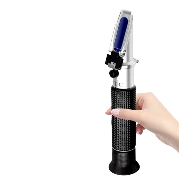 Handheld Sugar Refractometer 0-90% Brix Content Juice Liquids Tester with ATC Measurement Tool Sauce Meter for Honey