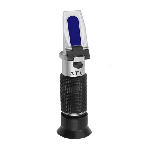 Handheld Sugar Refractometer Densimeter 0-32% Brix Sugar Concentration Tester Device Fruits Grapes ATC In Retail Box ,Easy to Carry