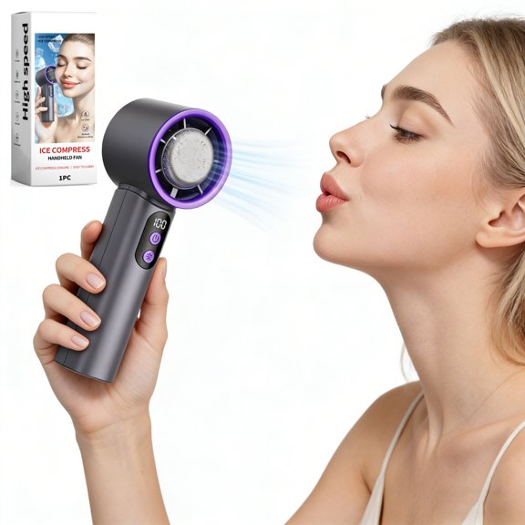 Handheld Summer Portable Mini Fan, Desktop Rechargeable Cooling Device for Personal Use