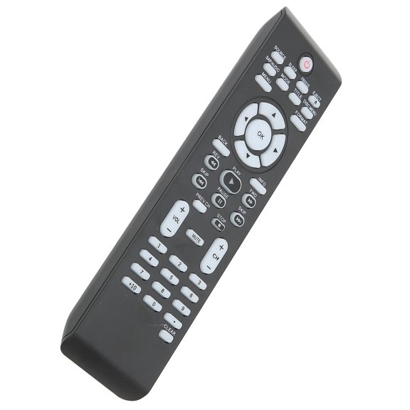 Handheld TV Remote, Durable ABS Construction, Sensitive Buttons, Works With Multiple TV <span Style="background:red"></span>, 2x AAA