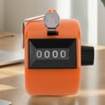 thumbnail image 1 of Handheld Tally Counter 4-Digit Number Count Clicker Counter Hand Counter Handheld Tally Counter (Orange), 1 of 10