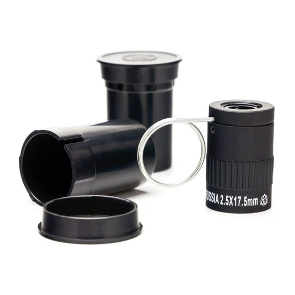 Handheld Telescope for Observing Stamp 2.5 Ratio Miniature Finger Buckle Scope