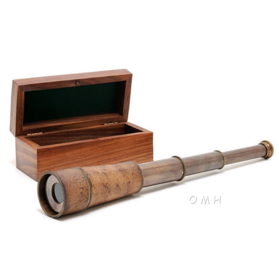 Handheld Telescope in wood box
