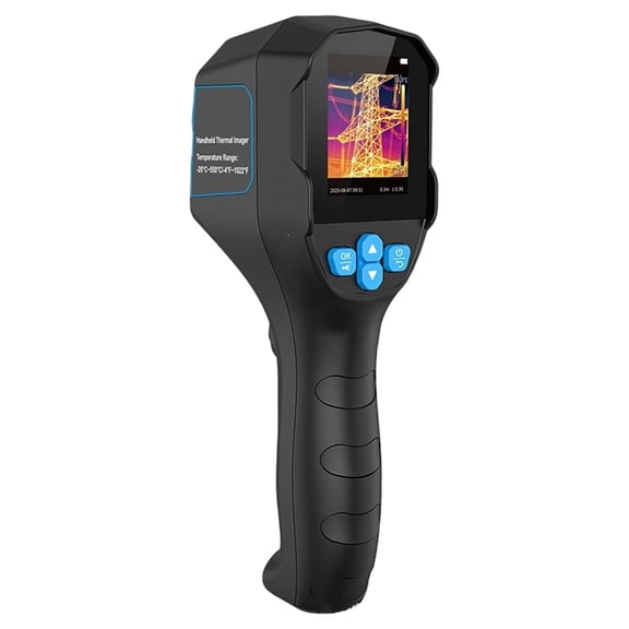 Handheld Temperature Review Camera with JPEG Photo Saving, MP4 Video Saving and USB Port Export for Maintenance Records and Reporting