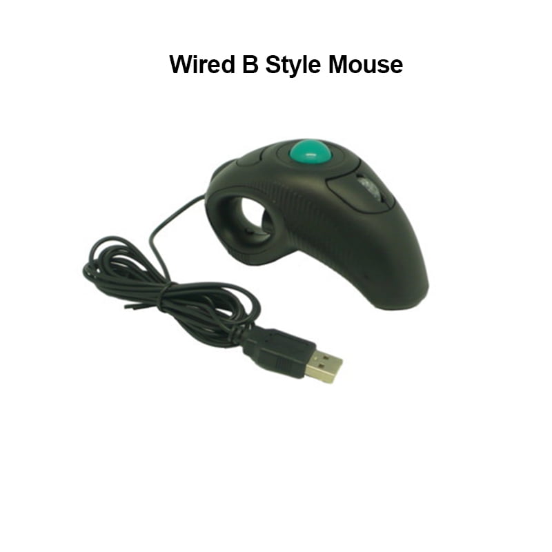 Handheld Thumb-Controlled Mouse Digital 2.4GHz Trackball Laser Mause ...