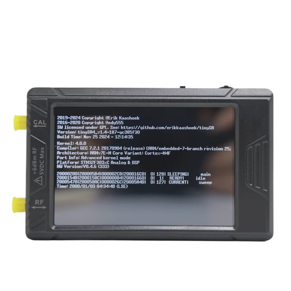 Handheld Tiny Spectrum Analyzer 3.95 Inch Touch Screen Build In Battery ,Accurate Testing
