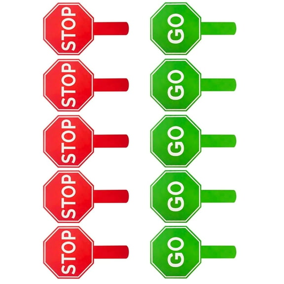 Handheld Traffic Sign Double Sided Crossing Guard Stop Sign for Parking