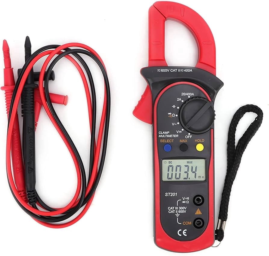 Handheld True RMS Digital Clamp Meter / Multimeter, for Volt Amp Ohm Cap Tester